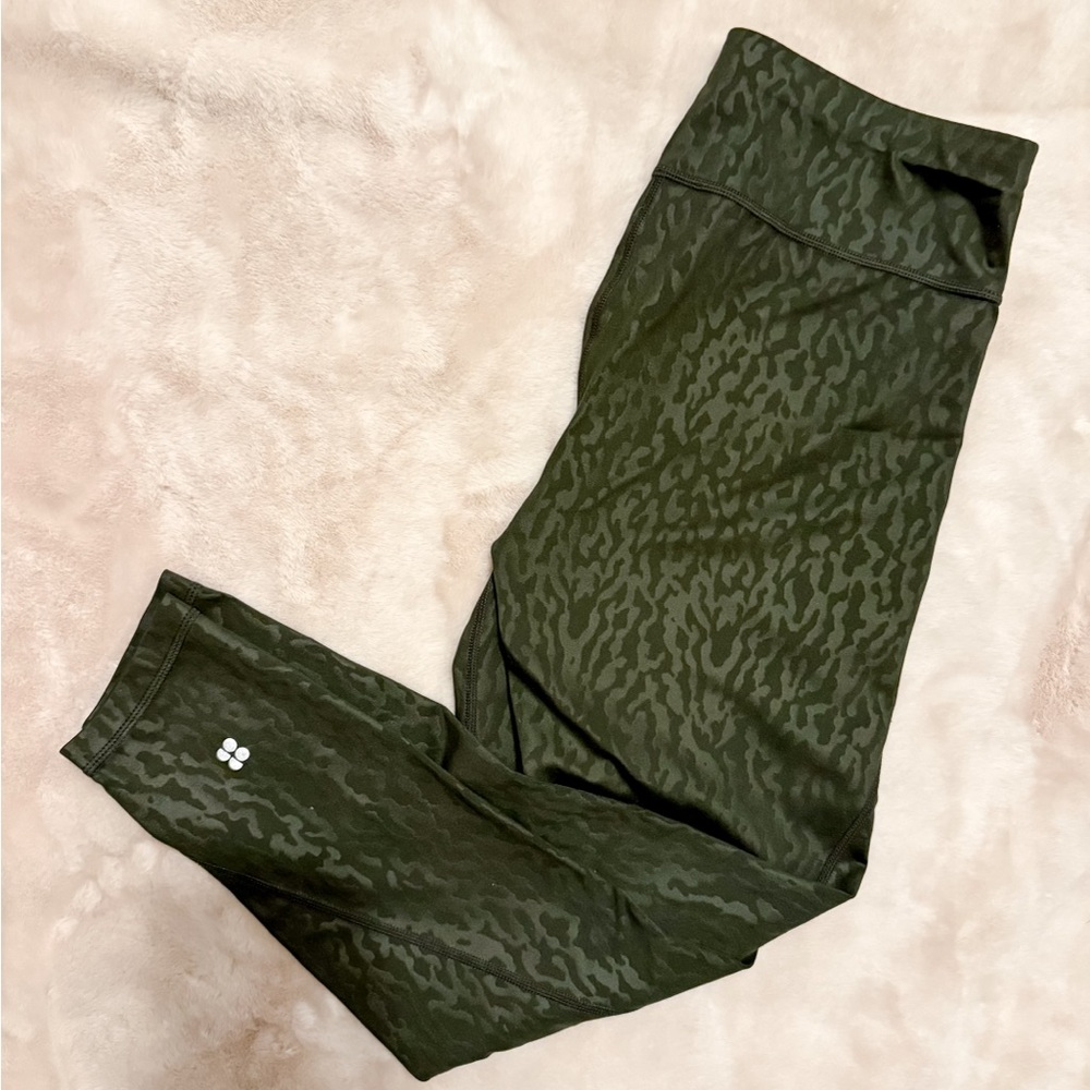 Sweaty Betty All Day Green Leggings Sm